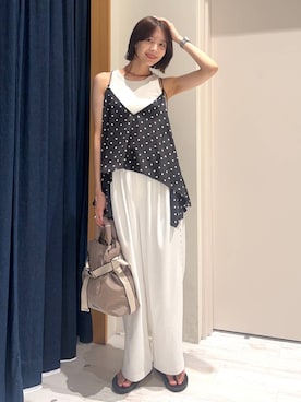 「HEREIAM（ヘレイアム）のアイテム」を使った、rikopinchaanさん（レディース・167cm）の夏コーディネート