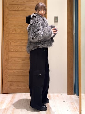 「アイテム（つなぎ/オールインワン）」を使った、rikopinchaanさん（レディース・167cm）の秋コーディネート