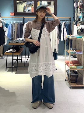 「アイテム（キャップ）」を使った、rikopinchaanさん（レディース・167cm・20代）の夏コーディネート