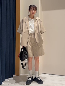 「BAYFLOW（ベイフロー）のアイテム（バッグ）」を使った、rikopinchaanさん（レディース・167cm）の春コーディネート