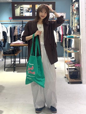 「アイテム（インナーウェア/肌着）」を使った、rikopinchaanさん（レディース・167cm）の夏コーディネート