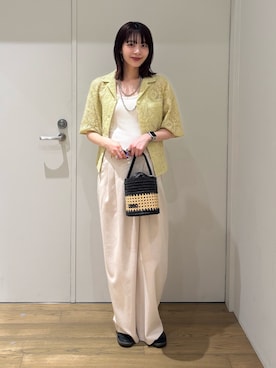 「BAYFLOW（ベイフロー）のアイテム（トップス）」を使った、rikopinchaanさん（骨格ナチュラル・レディース・167cm）の春コーディネート