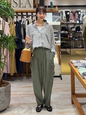 「BAYFLOW（ベイフロー）のアイテム」を使った、rikopinchaanさん（レディース・167cm）の春コーディネート