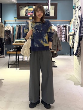 「BAYFLOW（ベイフロー）のアイテム（ショルダーバッグ）」を使った、rikopinchaanさん（レディース・167cm）の秋コーディネート