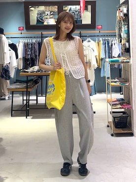 「骨格ナチュラル」｜rikopinchaanさん（レディース・167cm）の夏コーディネート