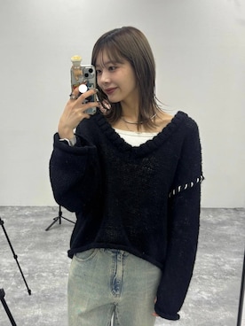 「アイテム（アンダーウェア）」を使った、rikopinchaanさん（レディース・167cm）の冬コーディネート