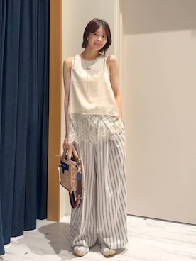 「BAYFLOW（ベイフロー）のアイテム」を使った、rikopinchaanさん（レディース・167cm）の夏コーディネート