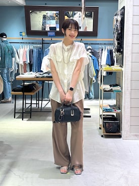 「BAYFLOW（ベイフロー）のアイテム（トップス）」を使った、rikopinchaanさん（骨格ナチュラル・レディース・167cm）の春コーディネート