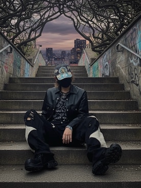 「アイテム（ブーツ）」を使った、CHdogさん（メンズ・177cm）の秋コーディネート