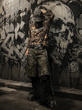 「MASTERMIND WORLD（マスターマインドワールド）のアイテム」を使った、CHdogさん（メンズ・177cm）の夏コーディネート