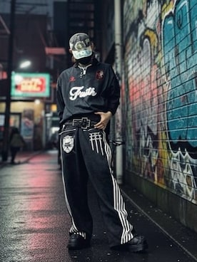 「アイテム（キャップ）」を使った、CHdogさん（メンズ・177cm）の秋コーディネート