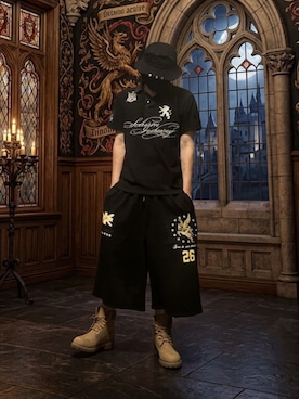 「Timberland（ティンバーランド）のアイテム（ブーツ）」を使った、CHdogさん（メンズ・177cm）の夏コーディネート