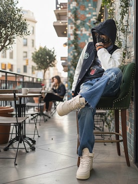 「Levi's（リーバイス）のアイテム（パンツ）」を使った、CHdogさん（メンズ・177cm）の冬コーディネート