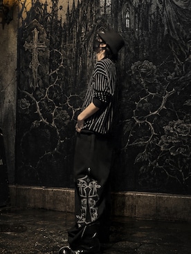「STUSSY（ステューシー）のアイテム（その他トップス、ブラック系）」を使った、CHdogさん（メンズ・177cm）の夏コーディネート
