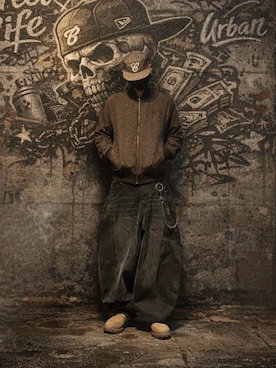 「ADRER（アドラー）のアイテム（パンツ）」を使った、CHdogさん（メンズ・177cm）の春コーディネート