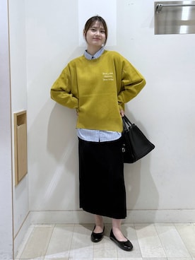 「おでかけ」｜「アイテム（バレエシューズ）」を使った、おひめさん（レディース・158cm）の秋コーディネート