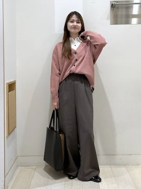 「おでかけ」｜「アイテム（バレエシューズ）」を使った、おひめさん（レディース・158cm）の秋コーディネート