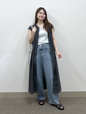 「GLOBAL WORK（グローバルワーク）のアイテム（ワンピース/ドレス）」を使った、おひめさん（レディース・158cm）の夏コーディネート