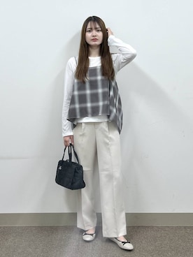 「GLOBAL WORK（グローバルワーク）のアイテム（オールインワン・サロペット）」を使った、おひめさん（レディース・158cm）の秋コーディネート