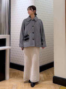 「アイテム（セットアップ）」を使った、なつみさん（レディース・162cm）の秋コーディネート