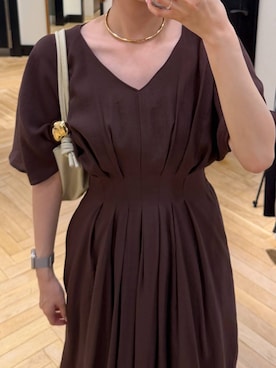 「A part by（アパートバイ）のハートモチーフバッグ（ショルダーバッグ、ホワイト系）」を使った、なつみさん（レディース・162cm）の春コーディネート