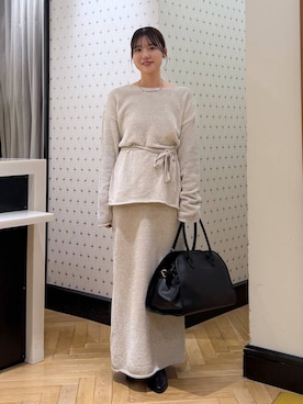 「アイテム（セットアップ）」を使った、なつみさん（レディース・162cm・20代）の秋コーディネート