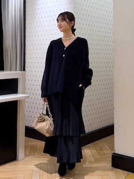 「おでかけ」｜なつみさん（レディース・162cm）の冬コーディネート