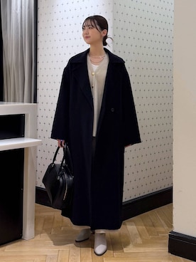 「アイテム（ステンカラーコート）」を使った、なつみさん（レディース・162cm・20代）の秋コーディネート