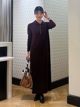 「アイテム（バンダナ/スカーフ）」を使った、なつみさん（レディース・162cm・20代）の秋コーディネート