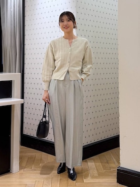 「A part by（アパートバイ）のアイテム（その他パンツ）」を使った、なつみさん（レディース・162cm）の春コーディネート