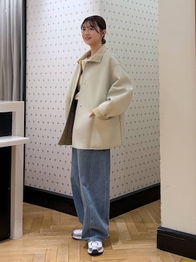 「A part by（アパートバイ）のアイテム（デニムパンツ）」を使った、なつみさん（レディース・162cm）の秋コーディネート