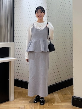 「アイテム（バレッタ/ヘアクリップ）」を使った、apnat76さん（レディース・162cm）の秋コーディネート
