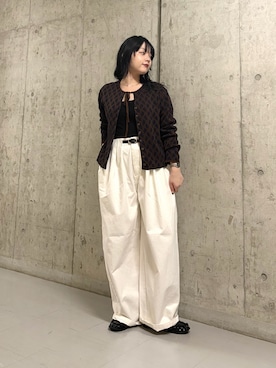 「KBF（ケイビーエフ）のアイテム（トップス）」を使った、mamiさん（レディース・153cm）の秋コーディネート