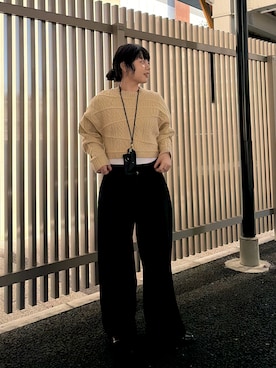 「アイテム（バッグ）」を使った、mamiさん（レディース・153cm）の冬コーディネート