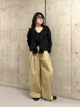 「KBF（ケイビーエフ）のアイテム（その他パンツ）」を使った、mamiさん（レディース・153cm）の夏コーディネート