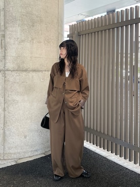 「アイテム（その他アウター）」を使った、mamiさん（レディース・153cm）の秋コーディネート