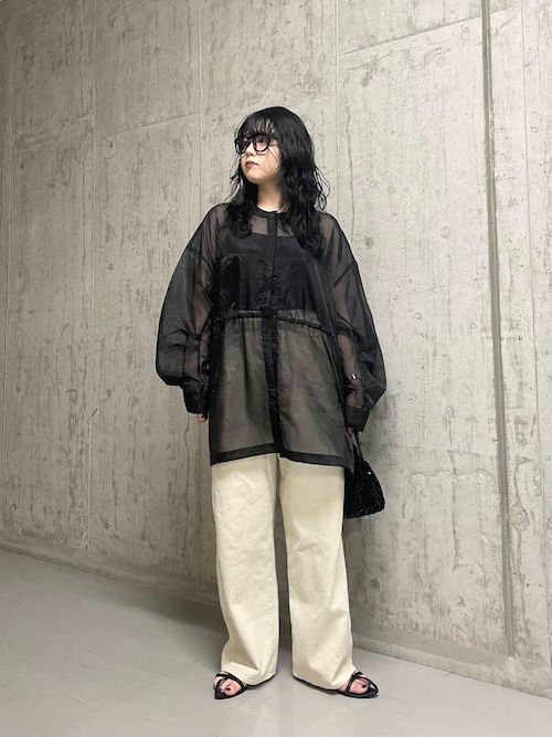 シアードロストカラーレスシャツ