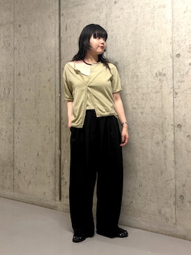 「KBF（ケイビーエフ）のアイテム（ジャケット/アウター）」を使った、mamiさん（レディース・153cm）の春コーディネート