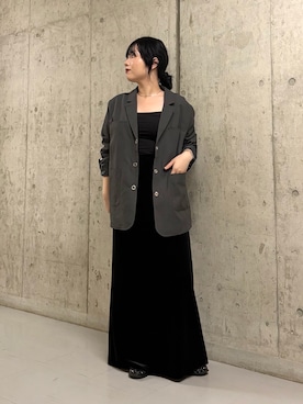 「KBF（ケイビーエフ）のアイテム（ジャケット/アウター）」を使った、mamiさん（レディース・153cm）の秋コーディネート
