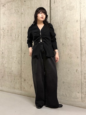 「KBF（ケイビーエフ）のアイテム（パンツ）」を使った、mamiさん（レディース・153cm）の夏コーディネート