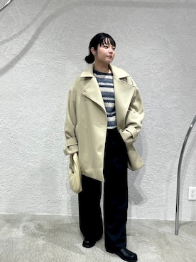 「アイテム（その他アウター）」を使った、mamiさん（レディース・153cm）の秋コーディネート