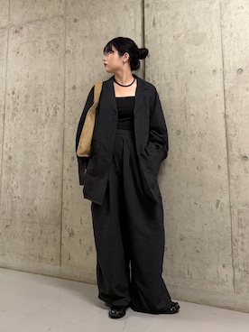 「KBF（ケイビーエフ）のアイテム（トップス）」を使った、mamiさん（レディース・153cm）の秋コーディネート