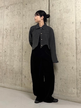 「KBF（ケイビーエフ）のアイテム（ジャケット/アウター）」を使った、mamiさん（レディース・153cm）の秋コーディネート