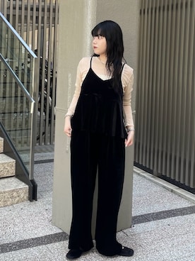 「アイテム（キャミソール）」を使った、mamiさん（レディース・153cm）の夏コーディネート