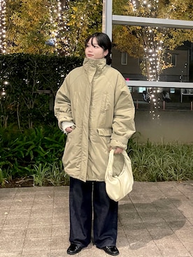 「アイテム（その他アウター）」を使った、mamiさん（レディース・153cm）の秋コーディネート