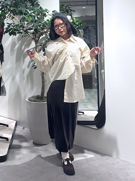 「FREE'S MART（フリーズマート）のアイテム（帽子）」を使った、mfm_pikoさん（レディース・160cm）の秋コーディネート