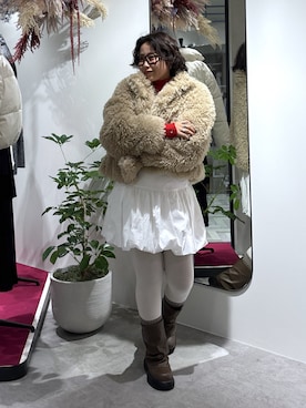 「FREE'S MART（フリーズマート）のアイテム（ブルゾン）」を使った、mfm_pikoさん（レディース・160cm）の冬コーディネート