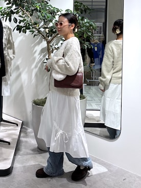 「アイテム（キーホルダー）」を使った、mfm_pikoさん（レディース・160cm）の秋コーディネート