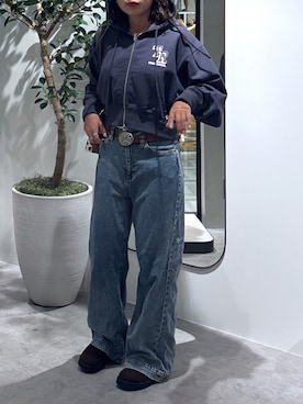 「FREE'S MART（フリーズマート）のアイテム（帽子）」を使った、mfm_pikoさん（レディース・160cm）の秋コーディネート