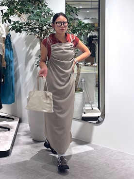 「アイテム（サングラス、ホワイト系）」を使った、mfm_pikoさん（レディース・160cm）の夏コーディネート